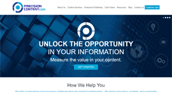 Desktop Screenshot of precisioncontent.com