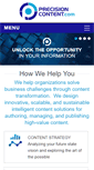 Mobile Screenshot of precisioncontent.com